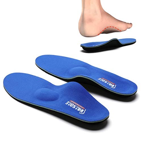 Valsole Plantar Fasciitis Insoles for Men and Women Arch Supports Orthotics Shoe Inserts, Relieve Flat Feet, High Arch, Foot Pain (Blue-B, Mens 8-8 1/2 | Womens 10-10 1/2 (10.63")(270MM))
