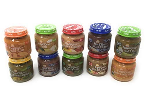 Happy Family Brands Happy Baby Clearly Crafted 10 Variety Jars (4-6months) (Stage 1 - 2)