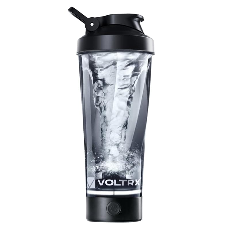 VOLTRX Premium Electric Protein Shaker Bottle, Made with Tritan - BPA Free - 24 oz Vortex Portable Mixer Cup/USB Rechargeable Shaker Cups for Protein Shakes