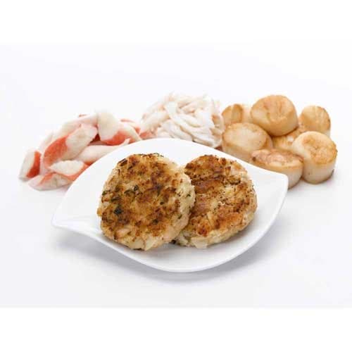 Stone Silo Incredible Seafood Cake, 3 Ounce -- 4 per case.