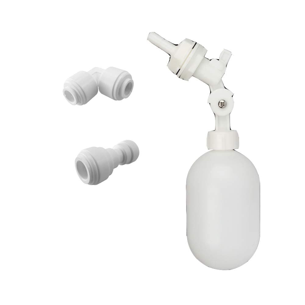 3/8&1/4 inch RO Tubing Used Plastic Float Valve Shut Off Float Ball Float Switch to Auto-Fill Water Stock Tank,Bucket, Livestock Pool,Cattle Trough, Aquariums, Aquaculture, Water Reservoir