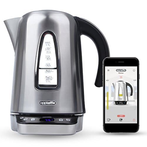 Wifi Smart Internet App Enabled & Voice Controlled Kettle | Silver | 1.7L