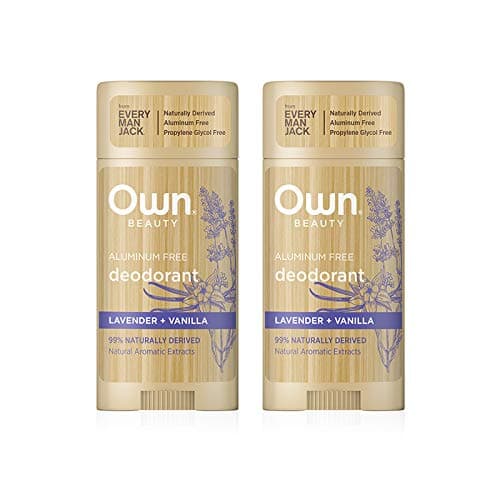Own Beauty Deodorant - Lavender + Vanilla | 2.7-ounce Twin Pack | Naturally Derived, Parabens-free, Dye-Free, and Certified Cruelty Free