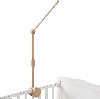 let's make Baby Crib Mobile Arm - Wooden Baby Mobile Crib Holder 31 inch for Mobile Hanging Baby Crib Attachment for Nursery Decor