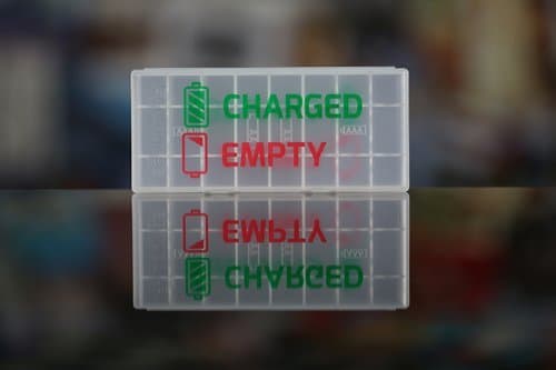 WORKFLOW BATTERY CASES FOR 8 AA OR AAA BATTERIES (5 PACK)