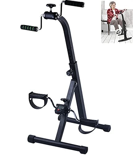 JFGUOYA Exercise Bike Arm and Leg Exerciser - Arm & Leg Exercise Peddler Machine - Portable Pedal Exerciser - Fitness Equipment for Seniors and Elderly - Pedal Exercise Bike