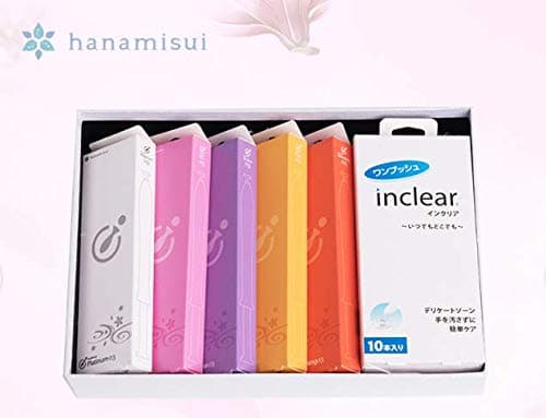 Disposable Hanamisui Wettrust Moisturizing Lubricant Feminine Cleansing Gel Vaginal Washing Set (6 Pack(15pcs+10pcs Inclear Gel))