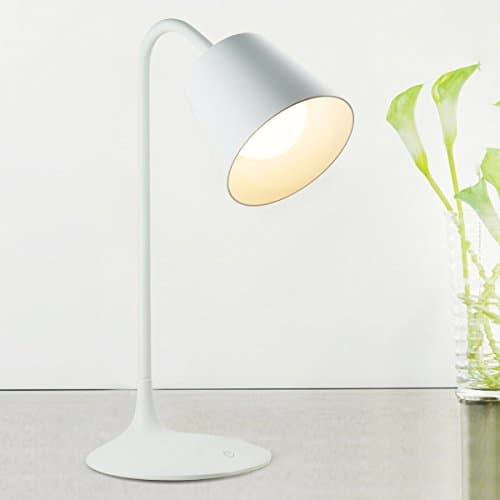 Abbits LED Desk Lamp, USB, Built in Rechargable Lithuim ion battery Table Lamp, Energy Saving, Eye Protection, Dimmer and Timer, Touch Control, 6.5W