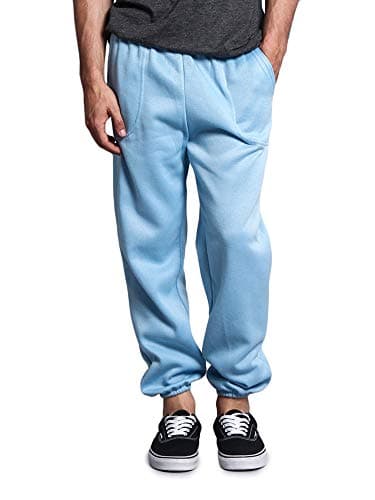 Men's Elastic Cuff Fleece Sweatpants - HILLSP - Sky - X-Large