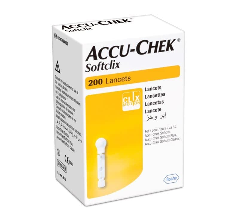 Accu-Chek Softclix Lancet, Pack of 200 (Multicolor)