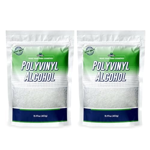 Polyvinyl Alcohol –453 Gm(15.97 Oz), PVA Hot, Polyvinyl Alcohol Fine Granules, Polyvinyl Alcohol for Spray, Film Forming Polyvinyl Alcohol PVA Hot, Polyvinyl Alcohol Bulk- Pack of 2