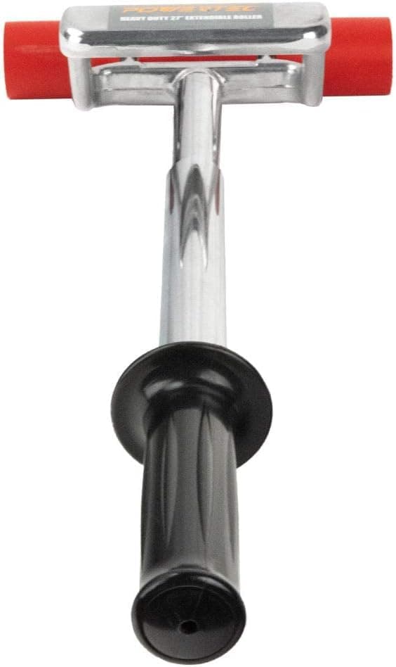 POWERTEC Telescopic Floor and Wall Roller for Vinyl Flooring, Tile & Linoleum Rollers with 17" to 27" Handle, 7.5" Wide for LVP, Veneer, Carpet, Wall Covering, 1 Pack (71033V)