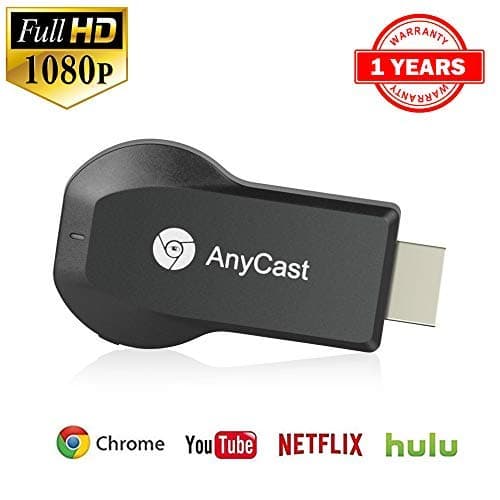 [Upgraded version] WiFi Wireless Display Dongle 1080P Wireless HDMI Screen Mirror Dongle PHADEN WiFi Display TV Dongle Receiver 1080P Easy Sharing Wireless streaming TV Stick For iOS/Android Devices T