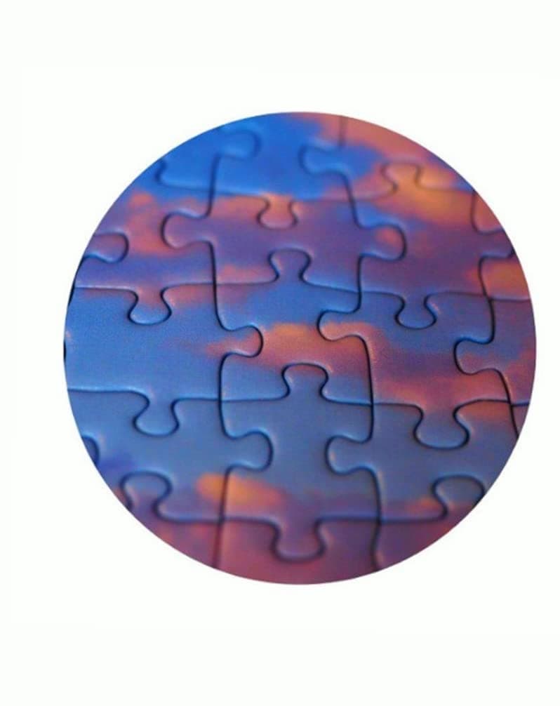 Puzzle 1000pcs circular Manila lion multi color jigsaw puzzle. toys. fun adult and kids puzzle