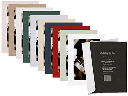 SIMPLICITY BLACK Photo Folder Insert Cards sold in 10s - 4x6