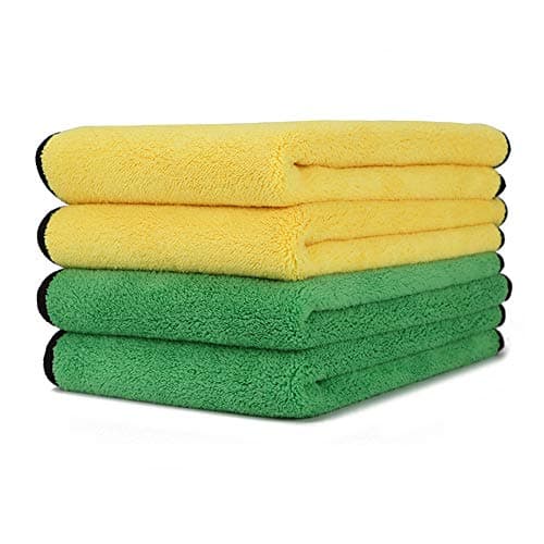 Microfiber Drying Towels 12 in. x 16 in.Car Wash Cleaning Detailing Towels Polishing Cloth - Machine Washable, Super Soft and Highly Absorbent- Multipurpose Towels for House, Window, Kitchen