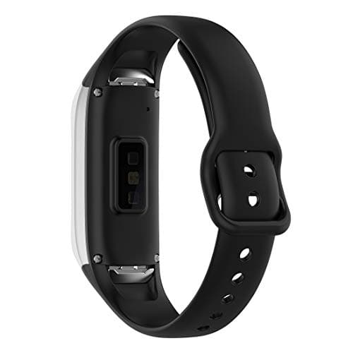 Disscool Replacement Bands for Samsung Galaxy Fit SM-R370,Soft Silicone Strap for Samsung Galaxy Fit SM-R370 (Black)