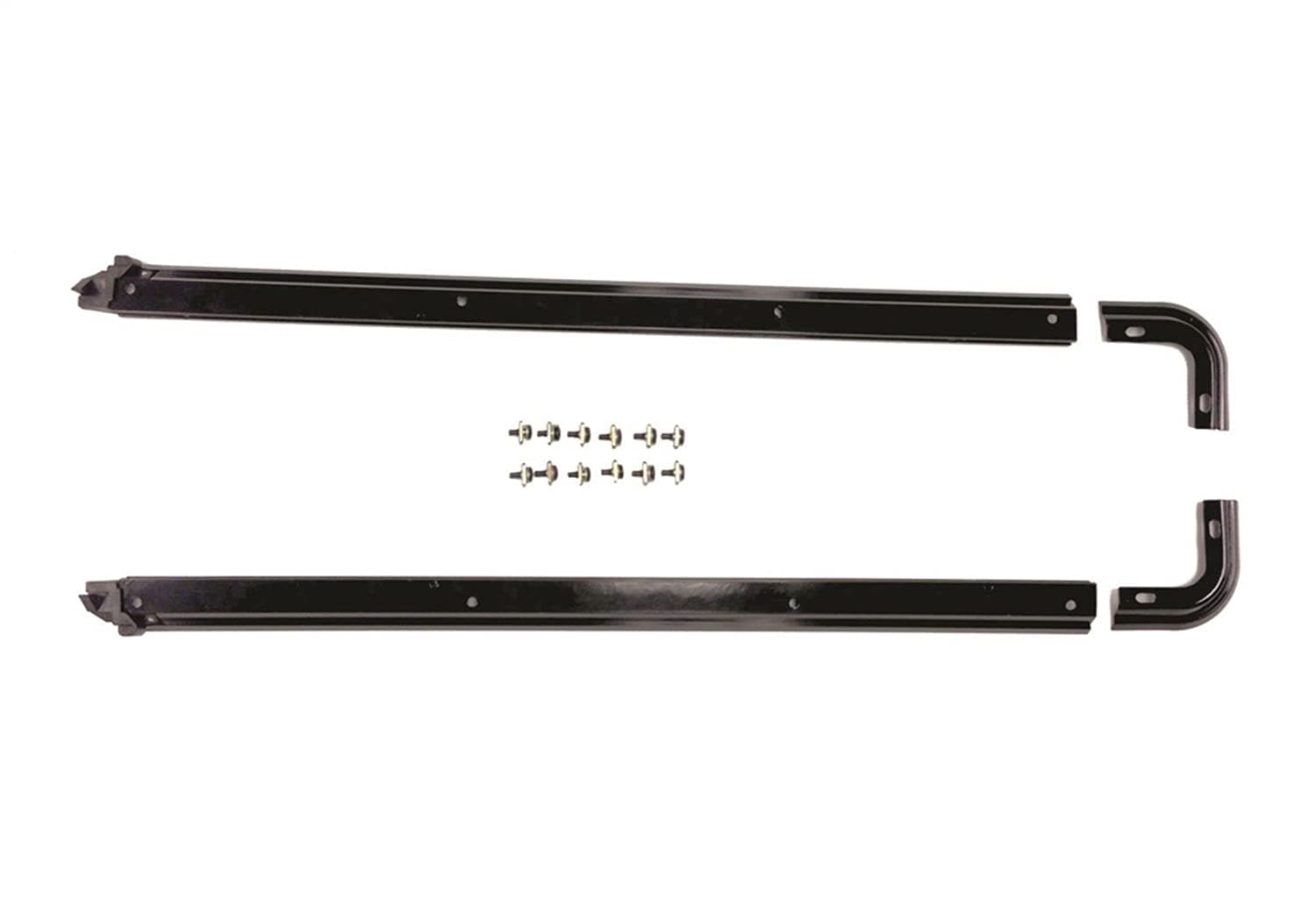 RAMPAGE PRODUCTSTub Rail Kit for Jeep Wrangler YJ | Black, Machined | 69997 | Fits 1987-1995 Jeep Wrangler YJ