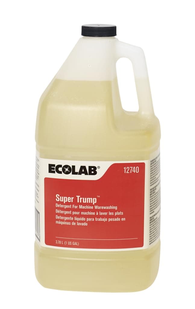 ECOLAB Super Trump 6112740 Machine Wash Detergent, 1 Gallon