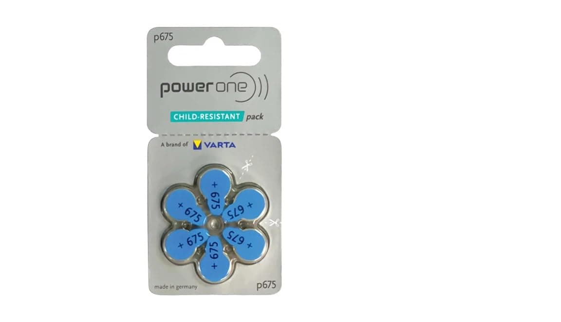 Hearing Aid Batteries P675