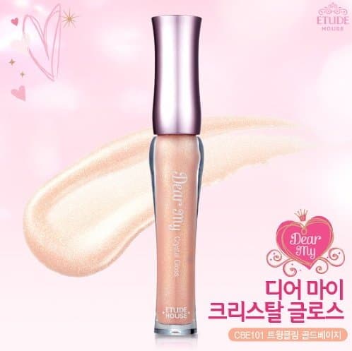 Etude Houes Dear My Crystal Lip Gloss - #CBE101 Twinkling GoldBeige