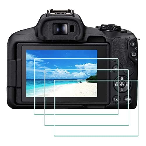 Screen Protector for Canon EOS R50 EOSR50 Tempered Glass Screen Protector 0.3 mm Hardness 9H Anti-Scratch Anti-Fingerprint Anti-Water [3 Pieces]