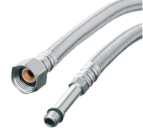 Flexi Flexible Kitchen Basin MonoBloc Tap Connector Hose Pipe 3/8" x M10x1 (1/4") 50cm Length