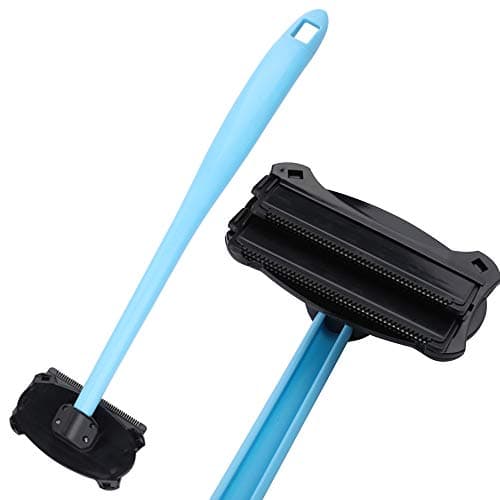 Double Blade {2.0} Back Shaver– Men’s Professional Razor DIY Back Hair Remover- Pain-Free, Wide Blade Design, Wet and Dry Use, Extra-Long Handle Body Shave (free cleaning brush)