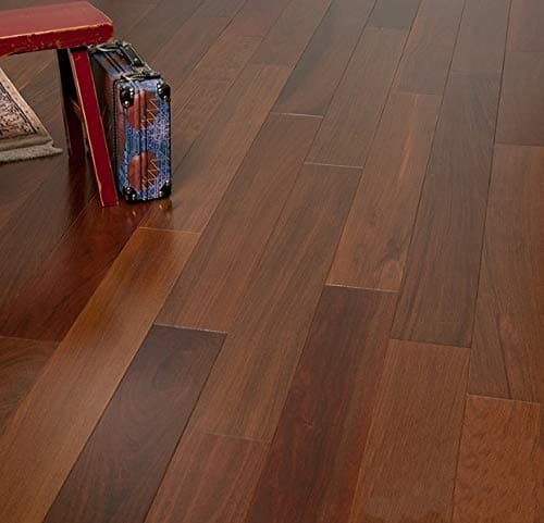 Brazilian Walnut Prefinished Engineered Wood Flooring, Sample, by Hurst Hardwoods
