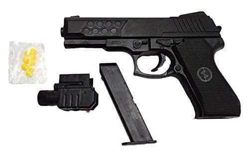 CRACK4DEAL Kids Air Sports Laser Gun Toy with Red Laser and 6 mm Plastic Bullets