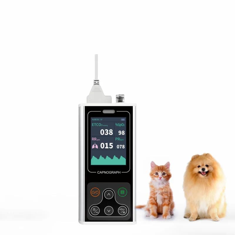 CONTECVeterinary Use Sidestream Capnograph Vet EtCO2 Monitor PR CO2 Patient Monitor Dog Cats Animals