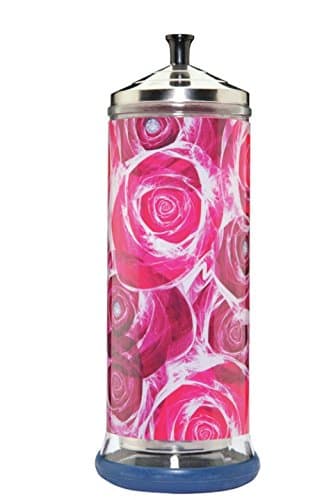 Salon Skins Decorative Barbicide Jar Wrap Rose Garden