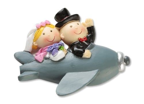 Cake Decoration: Married Couple in an Aeroplane