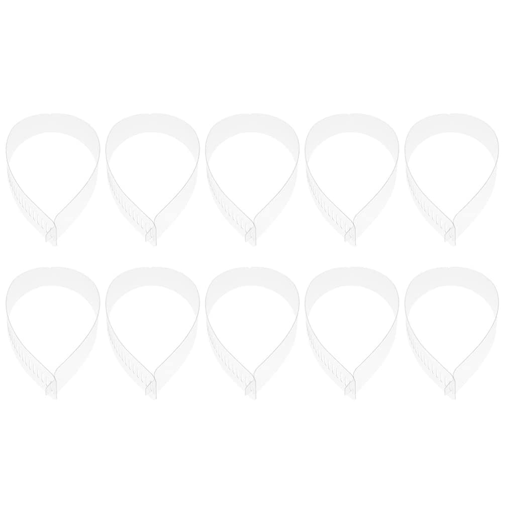 50pcs Dress Shirt Collar for Men Plastic Collar Stays Working Stiffs Shirt Holder Mens Dress Accessories for Men and Women White