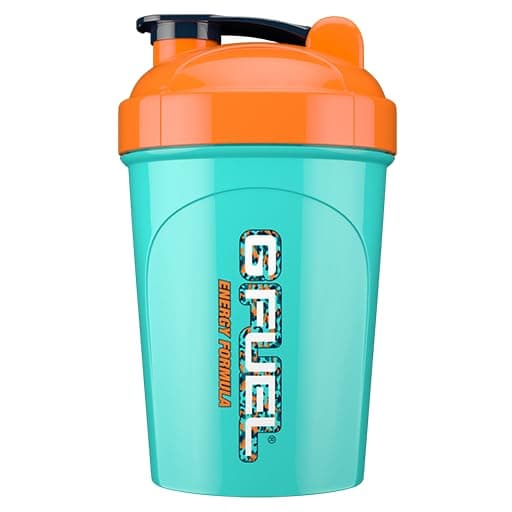 G Fuel Digi-Teal Shaker Bottle, Drink Mixer for Pre Workout, Protein Shake, Smoothie Mix, Meal Replacement Shakes, Energy Powder and More, Blender Cup, Portable Safe, BPA Free Plastic - 16 oz