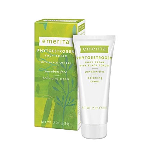 Emerita Phytoestrogen Body Cream | for Optimal Balance at Midlife | Black Cohosh, Ginseng and Red Clover | No Parabens & Vegan | 2 oz