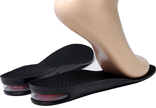 Stylebiz Height increase insole Air Cushion 1 Inch(2.5cm) Up for Men and Women-Black Color (US Men's size 7-11)