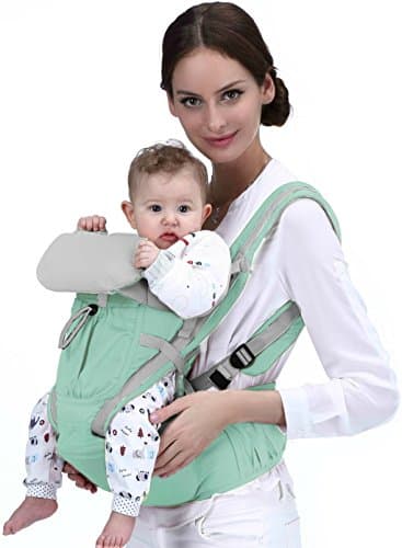 Baby Carrier-Ergonomic 360 Baby Carrier-Easy to Put On 6 Safe and Comfortable Positions-Backpack Carriers Front and Back-Extendable Newborn-Toddler Carrier-HipSeat Infant Carrier-Improved Ergo Model