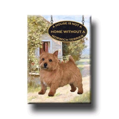 Norwich Terrier A House Is Not A Home Fridge Magnet No 1