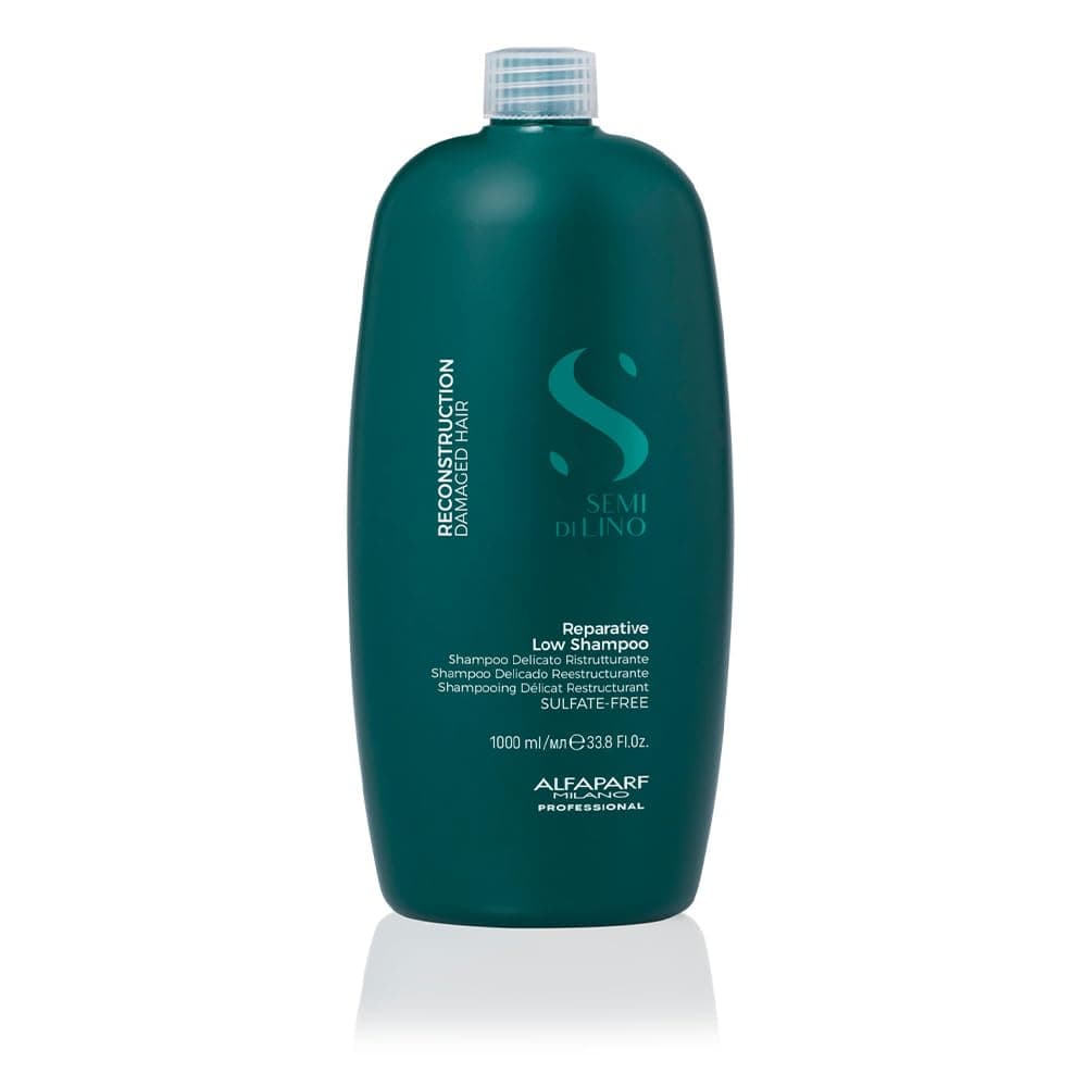 Alfaparf Milano Semi Di Lino Reconstruction Reparative Low Shampoo, Damaged Hair, 33.8 Fl Oz