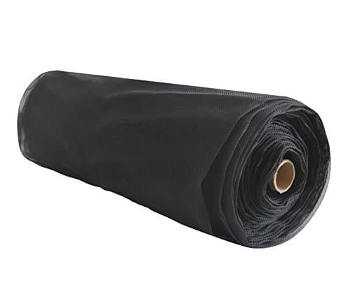 Agfabric Standard Insect Screen & Garden Netting Against Bugs, Birds & Squirrels - 5'x100' of Mesh Netting, Black