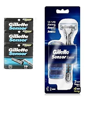 Sensor Excel Razor + Sensor Refill Blades, 30 Count