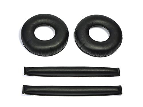 WEWOM Replacement cushion set for Sennheiser Amperior HD25 and HD25-1 headphones, includes 2 earpads and 2 head cushions