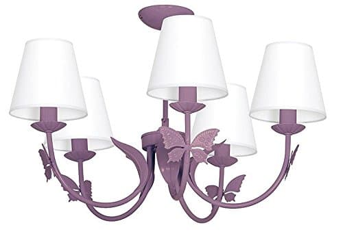 MINI MOTYL V / Butterfly Lavender Child Children Ceiling Lights Chandeliers