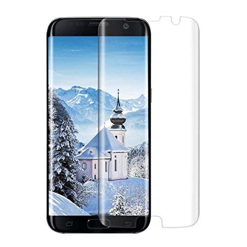 FIYI Galaxy S7 Edge Tempered Glass Screen Protector Works with Almost All Phone Cases, [9H Hardness] [Anti-Scratch] [Anti-Fingerprint] [Bubble Free] [Ultra-Clear] [3D Cover] - Clear 2.0
