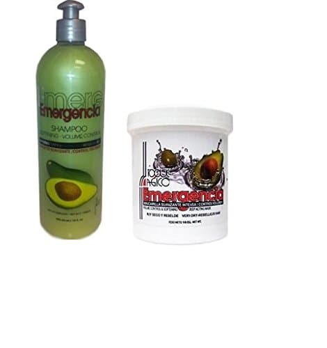 Toque Magico Emergencia Avocado and Olive Oil (Aguacate/Aceite Oliva) Shampoo and Hair Treatment 16 Oz