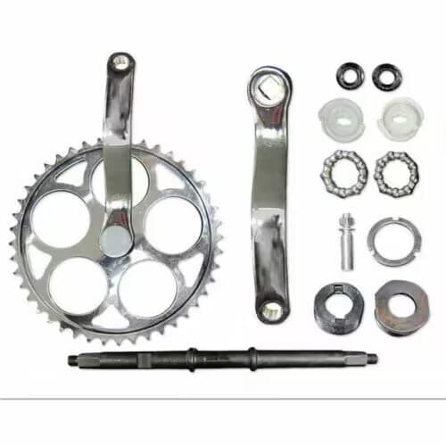 36T/44T Bicycle Wide Crank Assembly Kit 3pcs - 2 Stroke & 4 Stroke Gas Motorized Bicycle