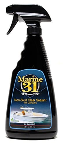 Non-Skid Clear Sealant with Carnauba | Protects Boat Decks from UV, Salt, Stains & Oxidation | Fills Pits & Pores for Long-Lasting Shine | Easy Spray-On Application | Non-Slip Finish | 20 oz