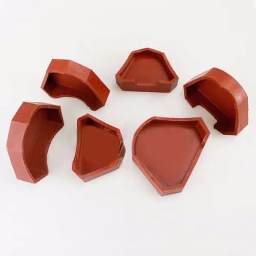 Ocean Aquarius Lab Model Former Base Molds With Notches Two type Size S+M+L 6 PCS(Red)