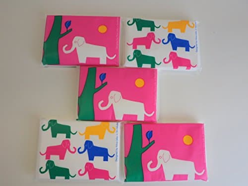 Pocket Pack, Facal Tisuues, Kleenex, Pocket Tissues, with Cards Holder 5 Packets , Japan Quality